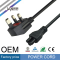 SIPU UK 3 Pin Plug AC Power Cord 110v power cable made in China